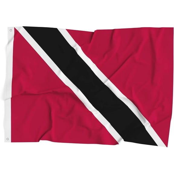 Trinidad and Tobago National Flag Polyester Fiber 3x5 Feet Flag, Bright Colors And Anti-ultraviolet Fade Flag Indoor Outdoor Banner