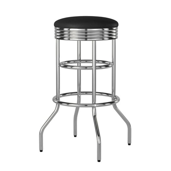 Trinity 30" Swivel Stool, Chrome