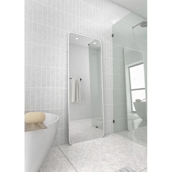 Trinity 67 in. x 24 in. Square Radius Mirror