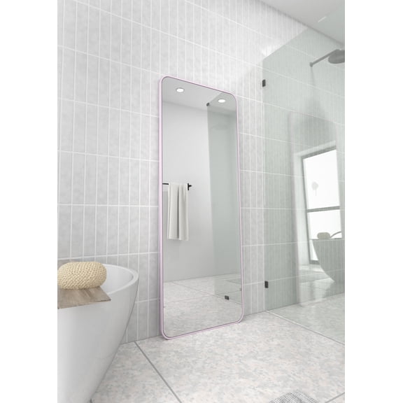 Trinity 67 in. x 24 in. Square Radius Mirror