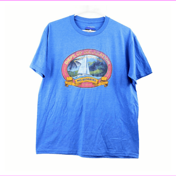 Trinity Collective Men's Short Sleeve T-Shirt, Large, Royal Blue Size XXL