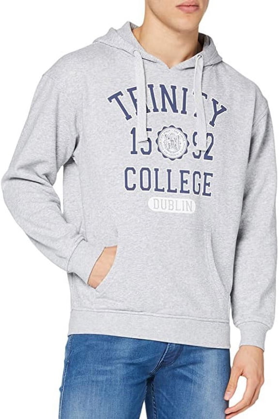 Grey Marl/Navy Trinity 1592 Hoody Dublin Ireland 1592 Hooded Sweatshirt
