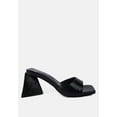 thumbnail image 1 of Trinity Croc Pattern Triangle Heel Sandals, 1 of 10
