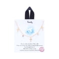 thumbnail image 1 of Trinity Cross Charm Message Necklace Rhodium, 1 of 2