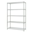 thumbnail image 1 of TRINITY 48"W x 18"D x 72"H 5-Shelf Wire Shelving Unit, 4000 lb Capacity, Chrome Color, 1 of 6