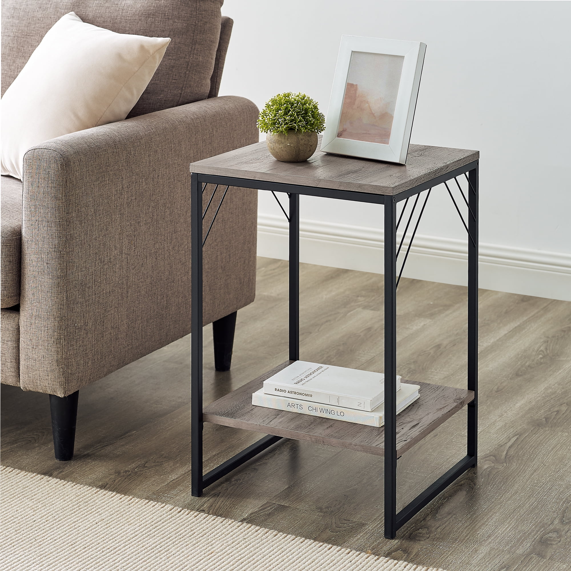 Shop Trinity Grey Wash End Table by River Street Designs Great Prices