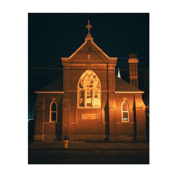 Trinity Hall, Parkersburg - Parkersburg West Virginia Photography Unframed Wall Art Print 8 x 10 inches