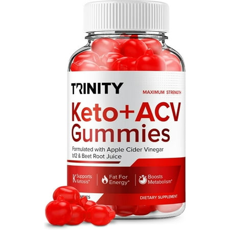 Trinity Keto ACV Gummies Trinity ACV Keto Advanced Formula Plus Apple Cider Vinegar Keto Gummies Dietary Supplement B12 Beet Root Juice Men Women 60 Gummies