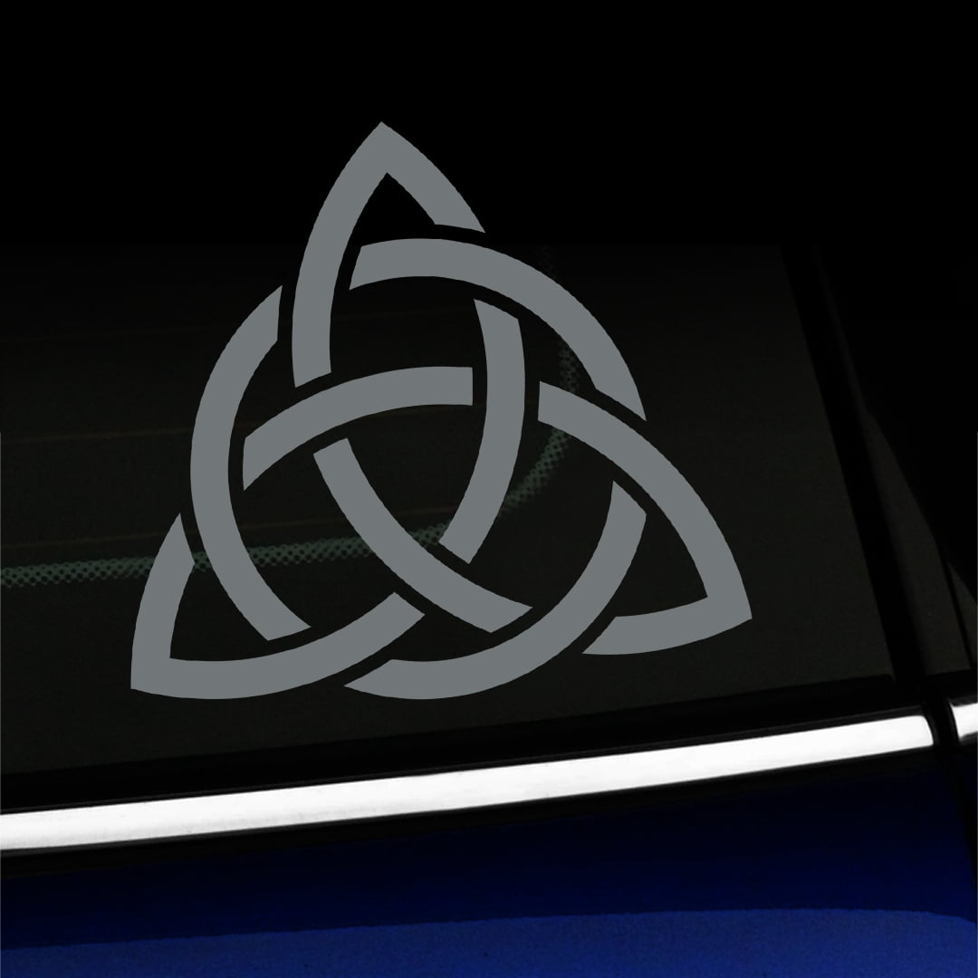 Trinity Knot - Vinyl Car Decal - Choose Color - [GRAY] - Walmart.com