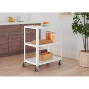 Trinity Metal Utility Cart 30x18x36 White