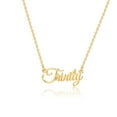 thumbnail image 1 of Trinity Name Necklace Personalized, Gold Plated Custom Name Necklace Charm Jewelry Gift for Women, 1 of 5