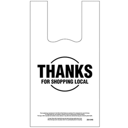 Trinity Plastics 254845 True Value Low Density T-Sack Bags, 500 Count