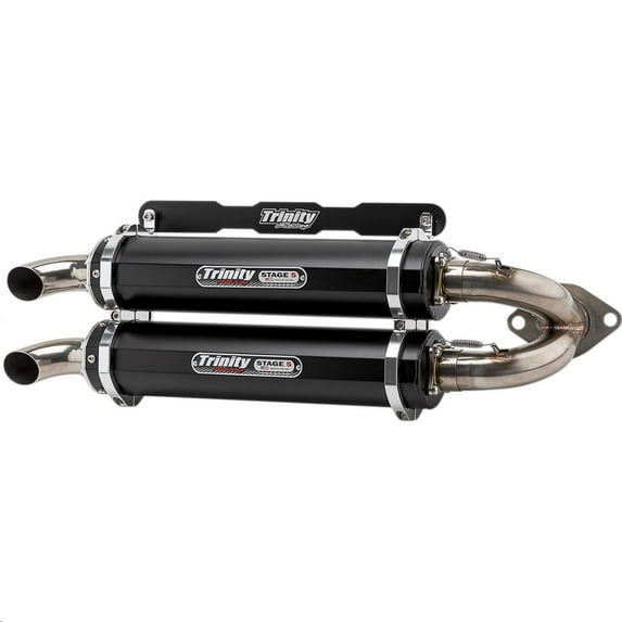Trinity Racing TR-4165S-BK Stage 5 Dual Slip-On - Black