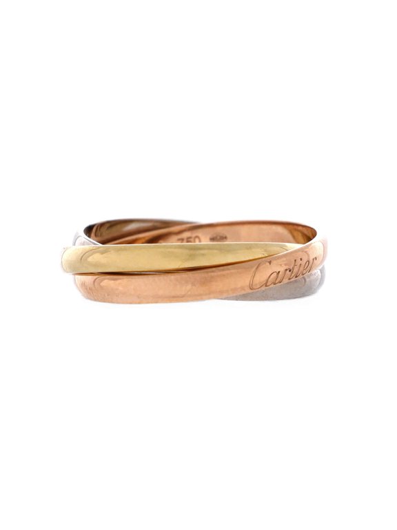 Trinity Ring 18K Tricolor Gold Small By Rebag