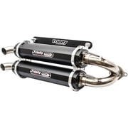 Trinity Stage 5 XP Turbo Slip-On Exhaust - Dual Black for 16 Polaris RZRXPTURBO