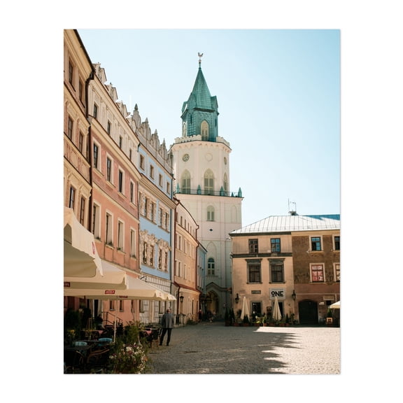 Trinity Tower, Lublin - Lublin Lubelskie Poland Photography Architecture City Vintage Travel Poster Street Photography Scenic Unframed Wall Art Print 36 x 48 inches