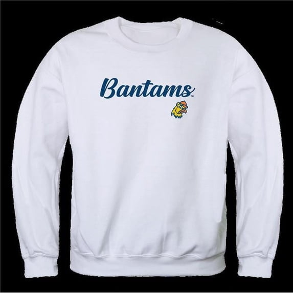 Trinity University Bantams Script Crewneck Sweatshirt, White - Extra Large