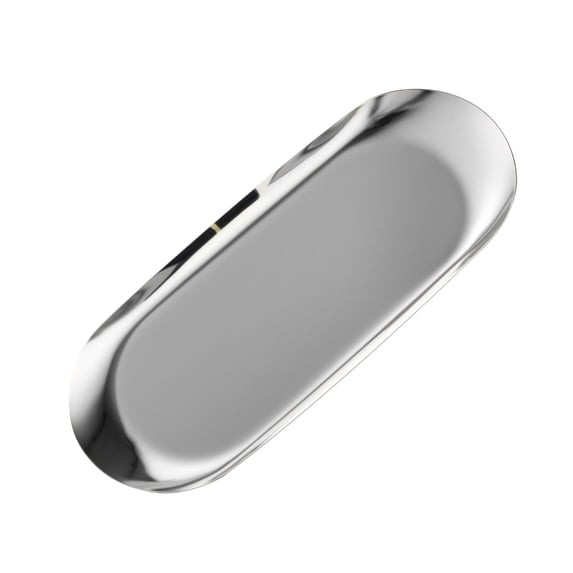 Trinket Tray Oval Stainless Small Serving Trays Towel Storage Dish Plate Tea Trays Jewelry Plate Decorative Storage Tray Stainless Decorative Tray Jewelry Dish
