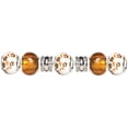 thumbnail image 1 of Trinkettes Glass & Metal Beads 7/Pkg-Orange Flowers, Pk 3, Cousin, 1 of 1