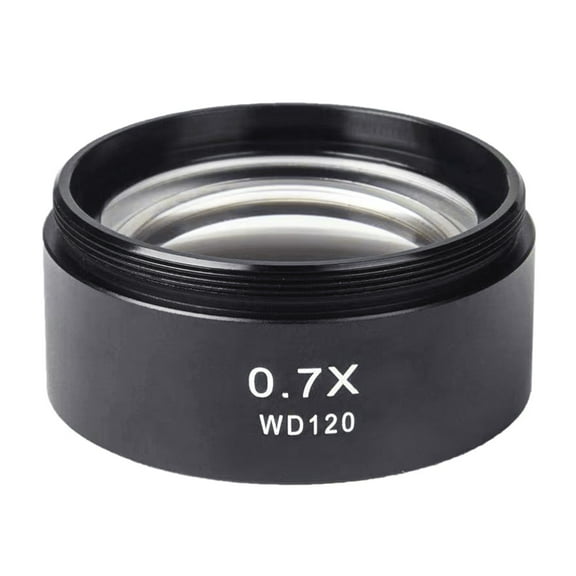 Trinocular Stereo Microscope Auxiliary Objective Lens WD120 0.7X Barlow Lens 48mm Thread Microscope Accessories Replace