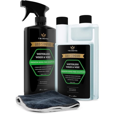 Trinova Gold Standard Waterless Car Wash & Wax For Car, Boat, Motorcycle