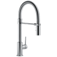 thumbnail image 1 of Trinsic Single Handle Pull-Down Kitchen Faucet with Spring Spout in Arctic Stainless 9659-AR-DST, 1 of 5