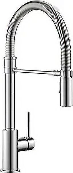 Sleek Chrome Pull-Down Kitchen Faucet with Magnetic Docking