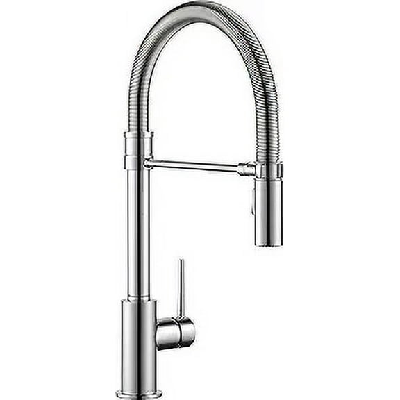 Trinsic Single Handle Pull-Down Kitchen Faucet with Spring Spout in Chrome 9659-DST