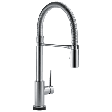 Trinsic Single Handle Pull-Down Spring Spout Kitchen Faucet with Touch2OÂ® Technology in Arctic Stainless 9659T-AR-DST