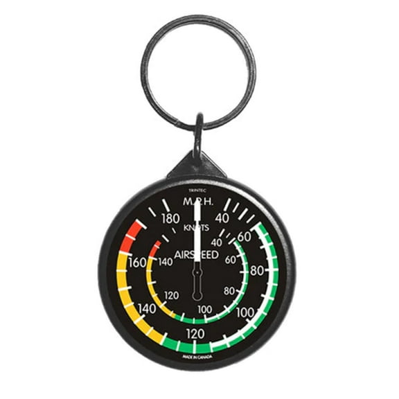 Trintec 2" Classic Airspeed Round Keychain - KCR61