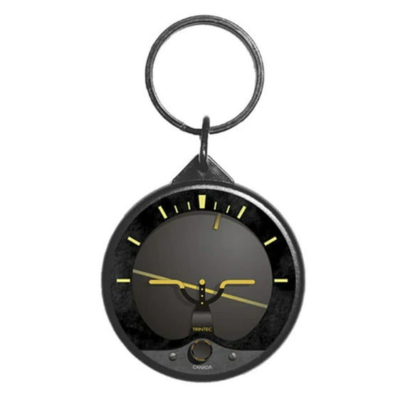Trintec 2" Vintage Artificial Horizon Round Keychain - KCRV63