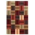 thumbnail image 1 of Trio Boxes 8x10 Area Rug Beige Burgundy Transitional Contemporary Design, 1 of 3