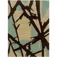 thumbnail image 1 of Trio Branches Area Rug 5x7 Charcoal Paleblue Contemporary Design Living Room, 1 of 5