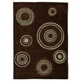 thumbnail image 1 of Trio Brinlee Chocolate Area Rug 5x7 Transitional Contemporary Indoor Design, 1 of 6