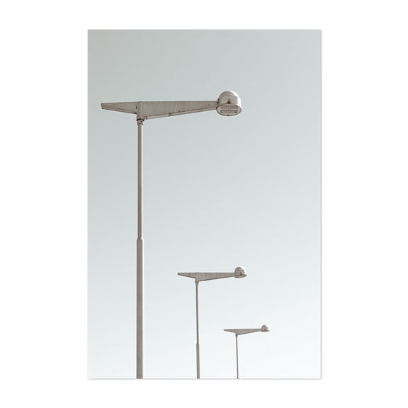 Trio - Buenos Aires Argentina Photography Minimalist Street Photography Architecture Abstract Vintage Cityscape Mid-Century Modern Unframed Wall Art Print 32 x 48 inches