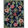 thumbnail image 1 of Trio Cactus Navy Area Rug 8x10 Contemporary Transitional Design, 1 of 5