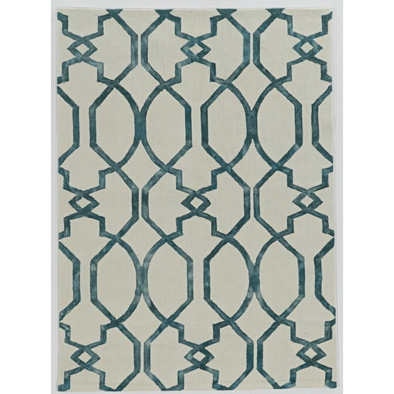 Trio Catalon Ivory Area Rug 5x7 Contemporary Transitional Design Easy Care