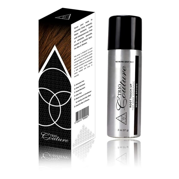 Trio Couture Root Touch Up Medium Brown For Gray Coverage 2 oz