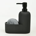 thumbnail image 1 of Trio Essentials Marble Kitchen Soap Dispenser Sponge Holder w/ Sponge, Dark Grey, 1 of 3
