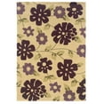 thumbnail image 1 of Trio Flowers Cream Area Rug 5x7 Contemporary Transitional Design, 1 of 3