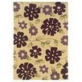 thumbnail image 1 of Trio Flowers Cream Area Rug 8x10 Transitional Contemporary Design, 1 of 3