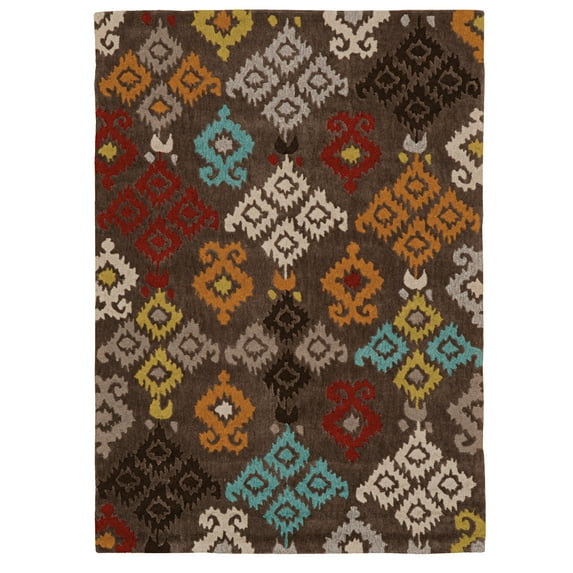 Trio Hialeea Grey Rug 5x7 Soft Contemporary Transitional Design