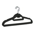 thumbnail image 1 of Trio Home Heavy Duty Rubber Hanger with Cascade Hook and Tie Bar,360 Degree Rotatable Hook (10 PACK) - Black, 1 of 5