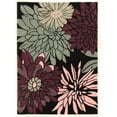 thumbnail image 1 of Trio Mum Ivory Multi Black Area Rug 5x7 Contemporary Transitional Design, 1 of 4