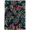 thumbnail image 1 of Trio Pineapple Navy Area Rug 5x7 Transitional Contemporary Design, 1 of 6