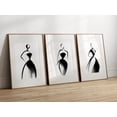 Trio Print Minimalist Female Figure Art Print Abstract Woman Female ...