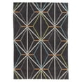thumbnail image 1 of Trio Prisma Charcoal Multi Area Rug 5x7 Transitional Modern Design Soft Touch, 1 of 6