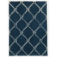 thumbnail image 1 of Trio Rope Qua Navy Area Rug 1.10x2.10 Transitional Contemporary Design, 1 of 8
