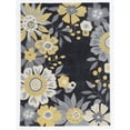 thumbnail image 1 of Trio Wildflower Grey Area Rug 1.10x2.10 Modern Transitional Design Indoor Home, 1 of 7