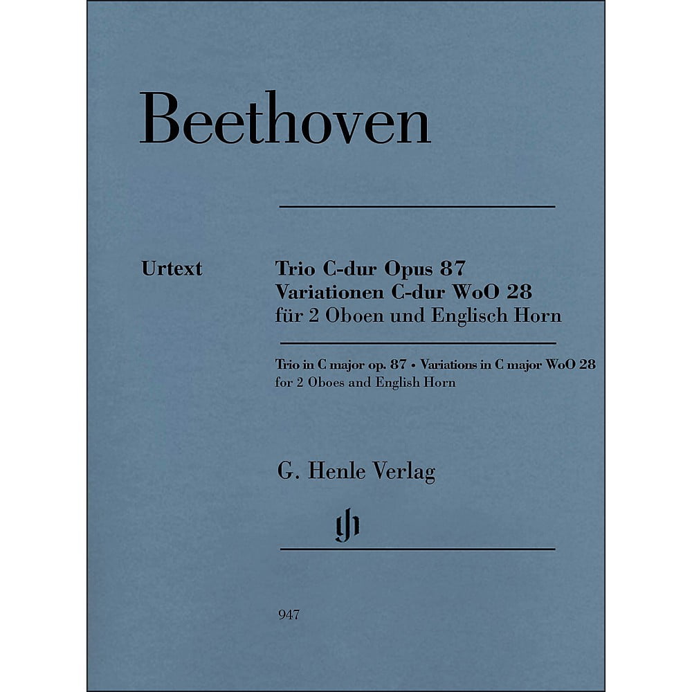 Trio in C Major, Op. 87/Variations in C Major, WoO 28 (Ludwig van Beethoven) Set (Sheet Music/Songbook)